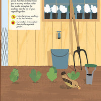 my nature sticker activity: in the vegetable garden