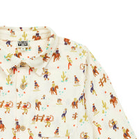 boys panama print shirt