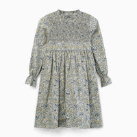 anais smock dress blue floral