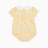 lina rompersuit yellow stripe