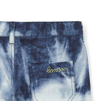 bermuda short bleu tie dye