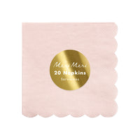 dusty pink small napkins