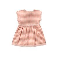 bianca dress melon stripe