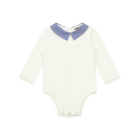 baby gingham collar onesie