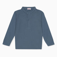baby alcomo ls polo shirt dusty blue
