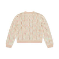 girls tiffany openwork cardigan