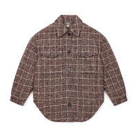 women's overshirt tweed