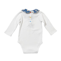 baby peter pan onesie floral