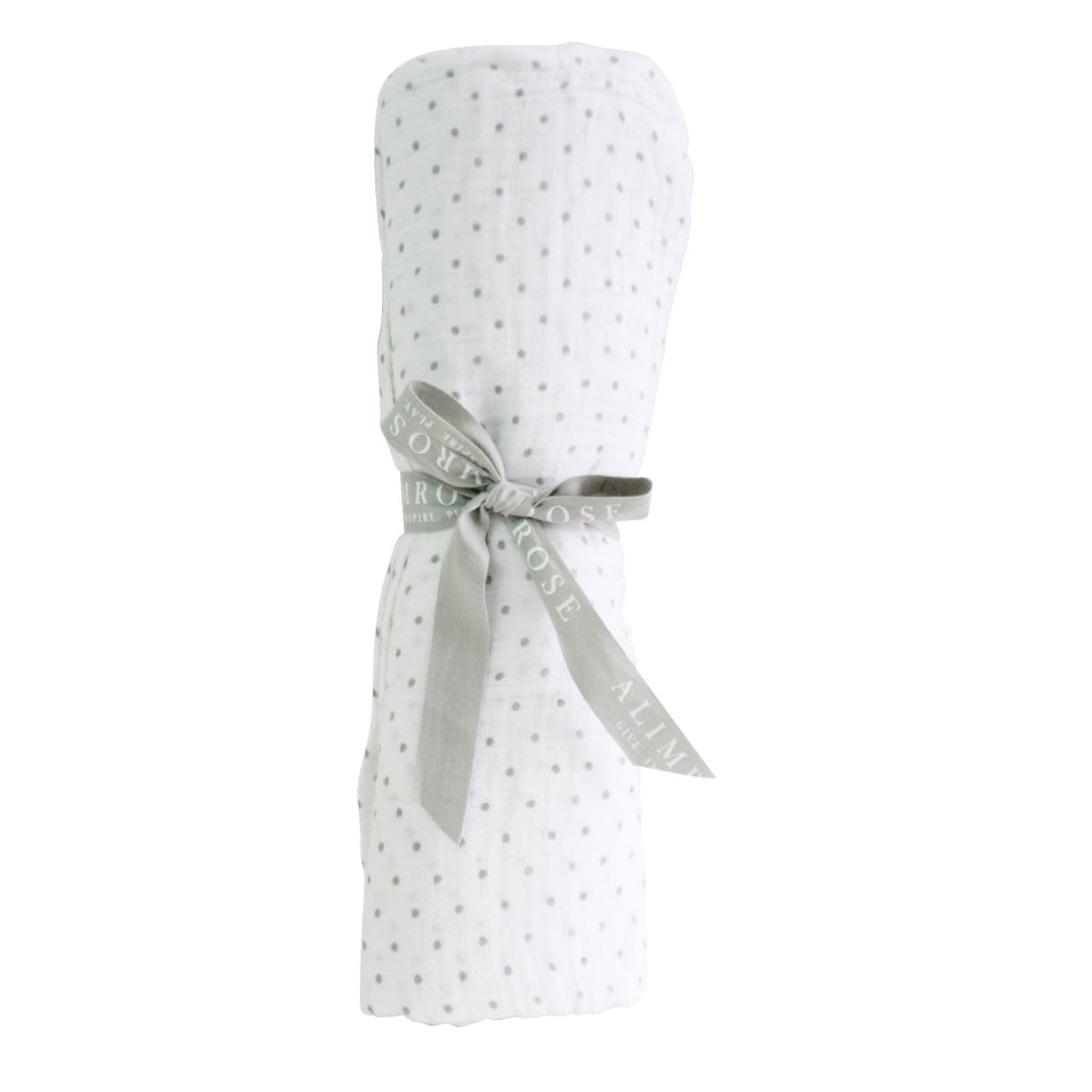 muslin swaddle grey spot