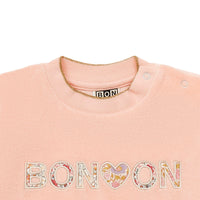 baby velvet logo sweatshirt
