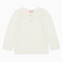 girls ivory baena cardigan