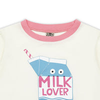 girls milk tee creme