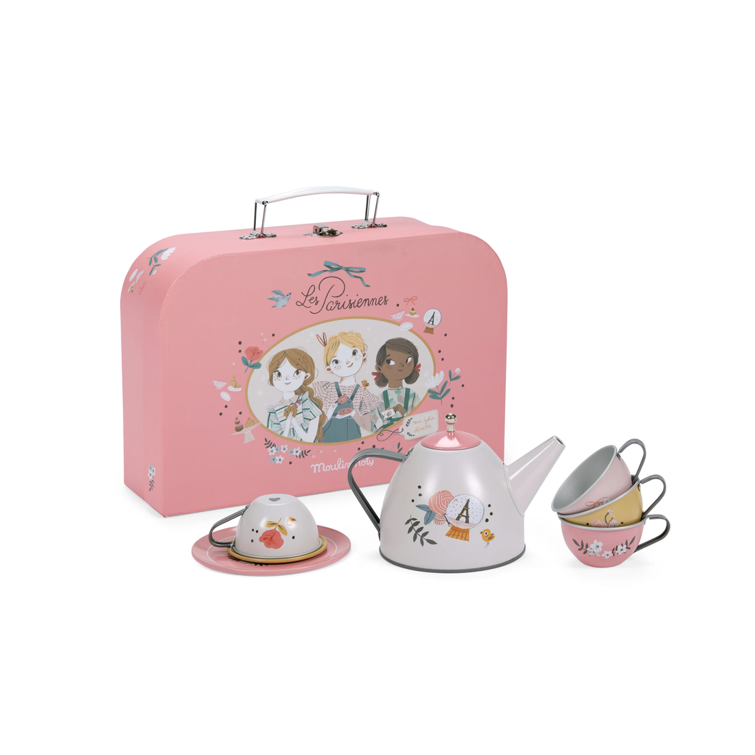 les parisiennes tea party suitcase