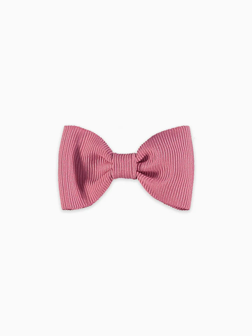 girls small bow clip dusty pink