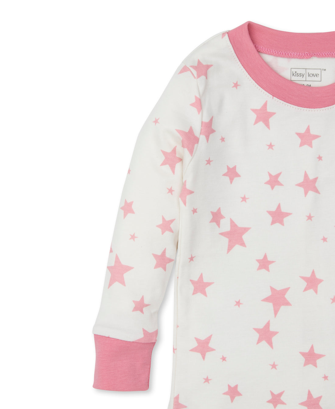 pink baby girl star zone snug pajama set
