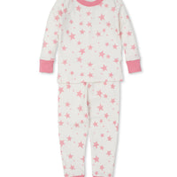 pink baby girl star zone snug pajama set