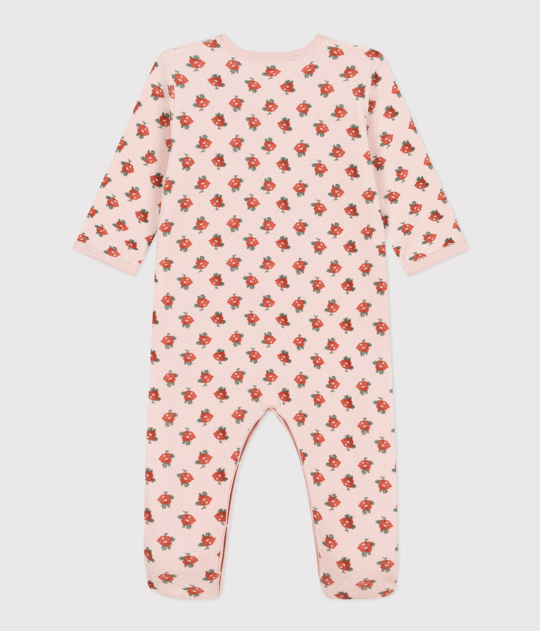 baby girl pink floral romper