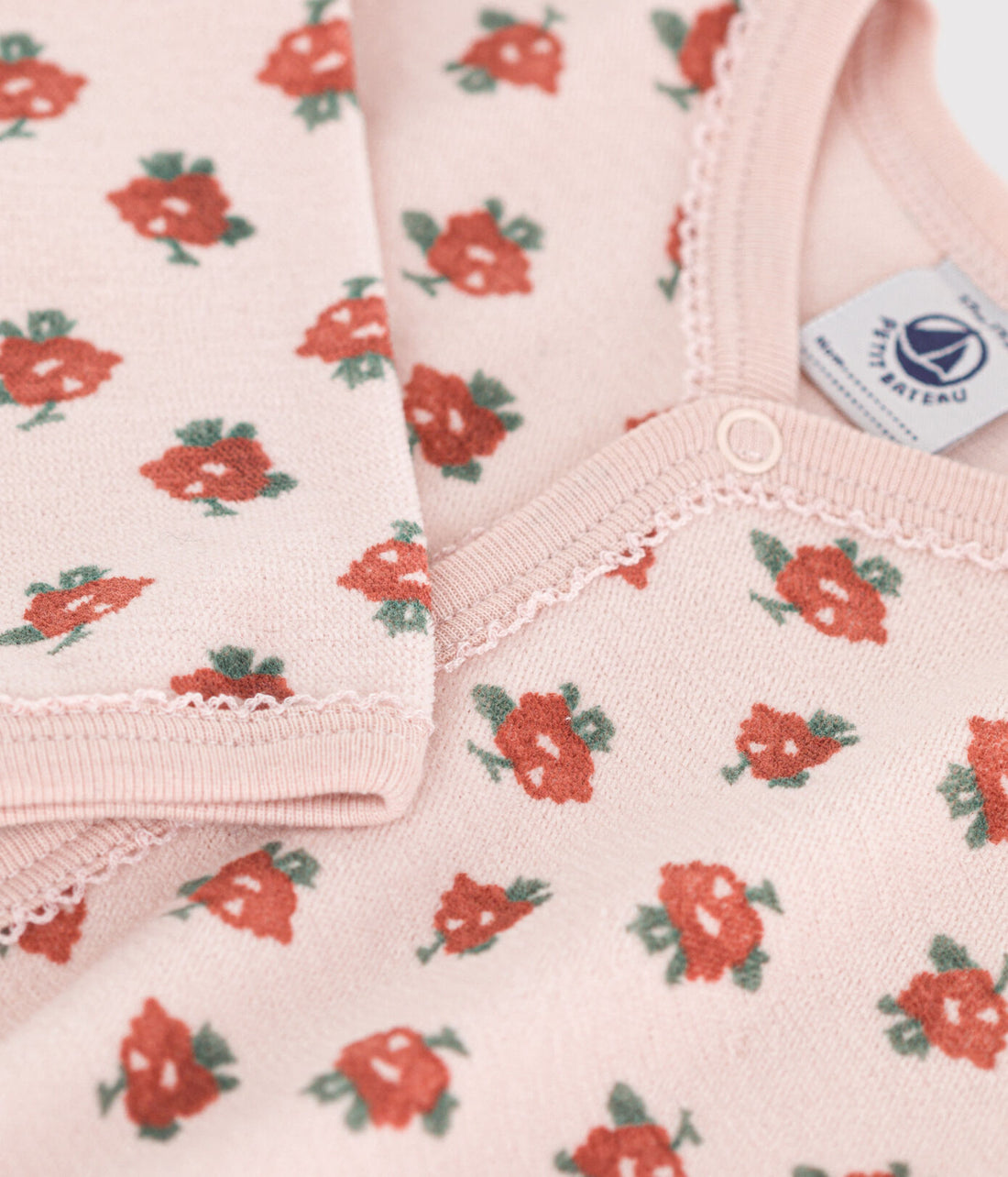 baby girl pink floral romper