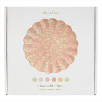 floral large bamboo plates