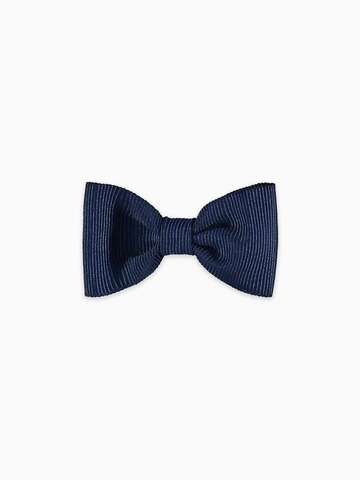 girls small bow clip navy