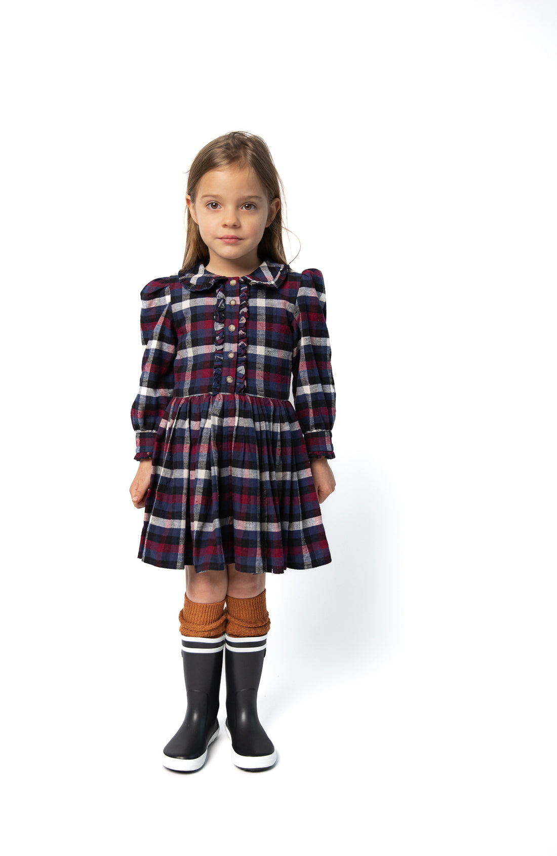 rio collared button front dress