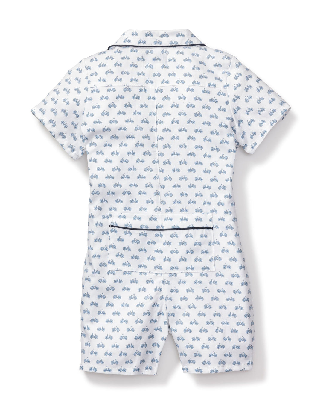 baby boy blue summer romper