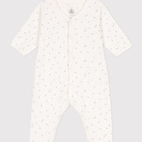 baby boy white star romper