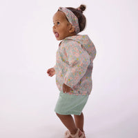 floral hooded jacket