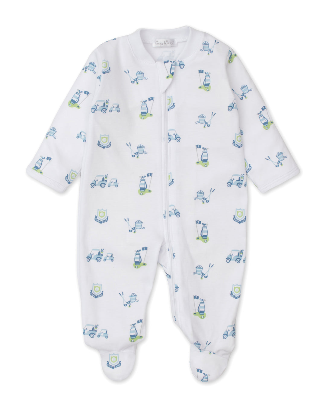 baby multi hole in one footie w/zip