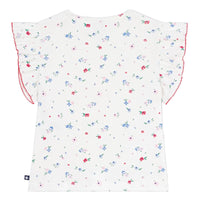 floral ruffle bubble