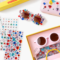 sparkle and shine gem sunglasses case set