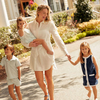 terry button dress
