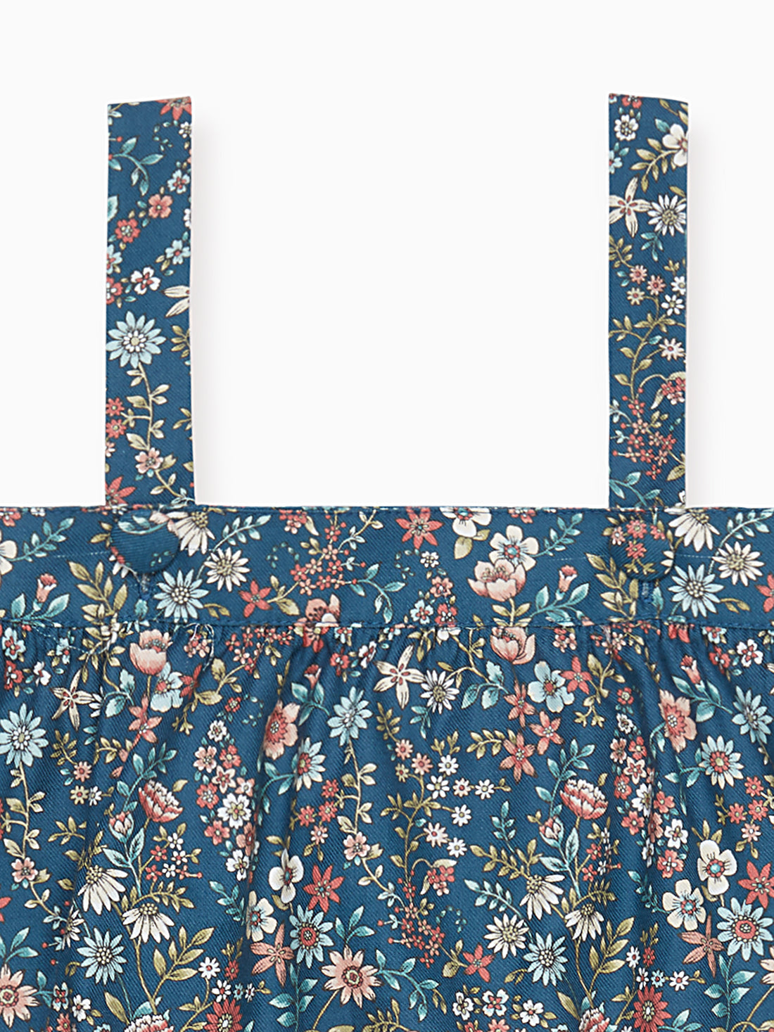 baby navy floral filada romper