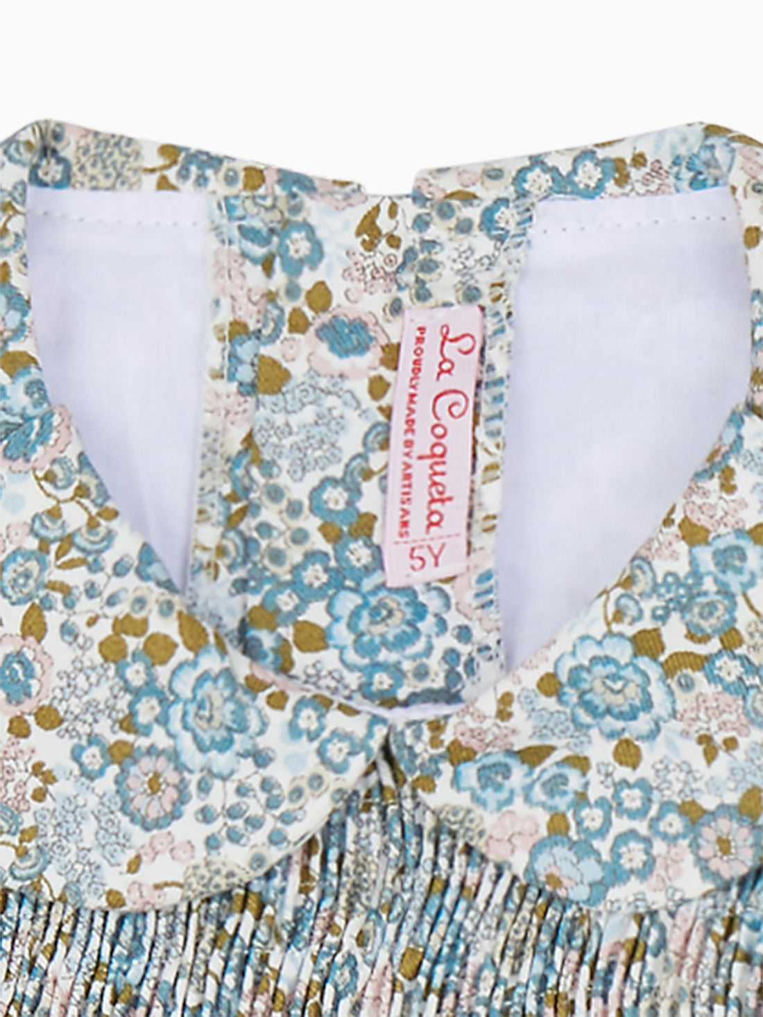 girls blue valia smock dress