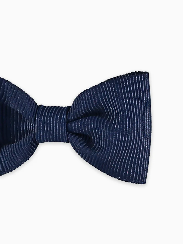 girls small bow clip navy