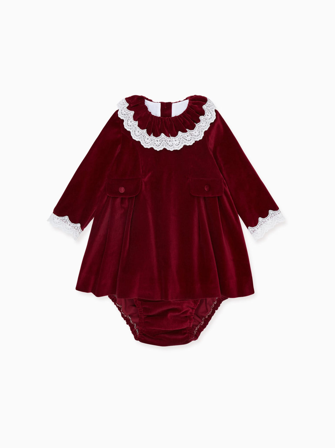 baby burgundy daroca set