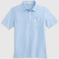 boys yacht blue heathered original polo