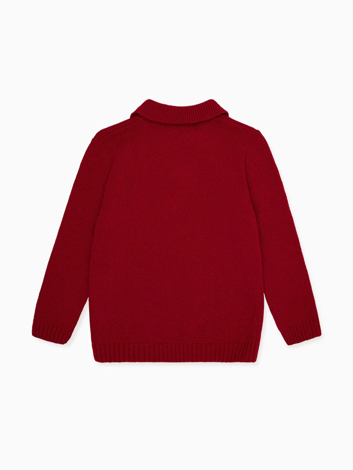 boys burgundy brio jumper