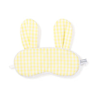 yellow gingham bunny eye mask