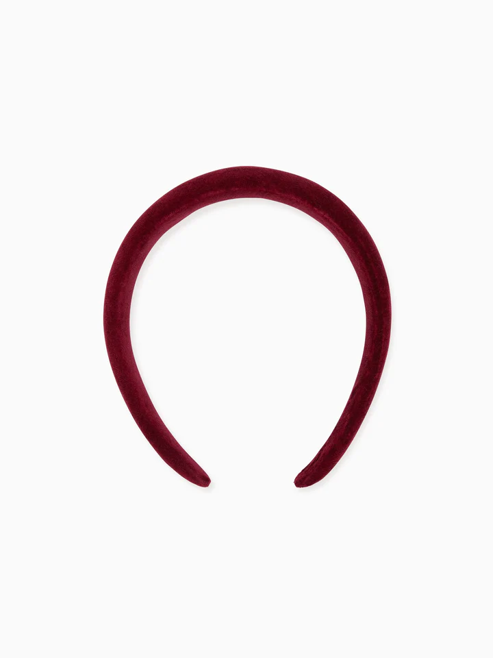 girls velvet wide headband