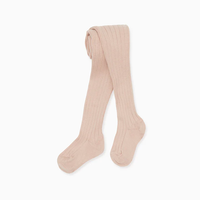 baby pink ribbed tights