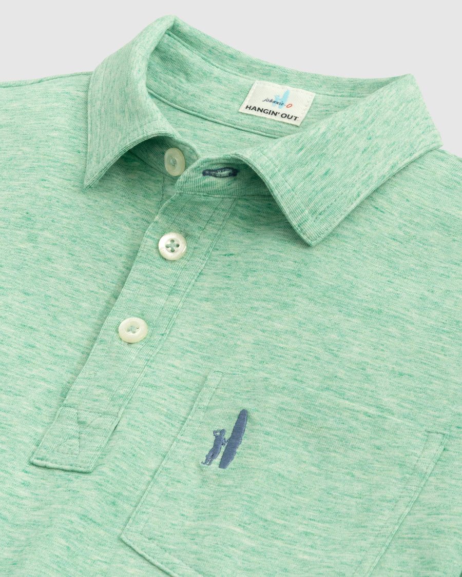 boys parakeet heathered original polo