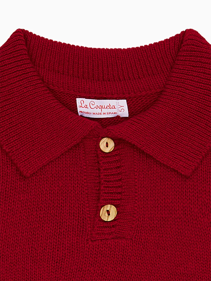 boys burgundy brio jumper