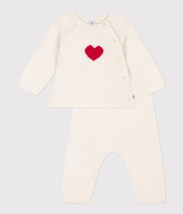 baby heart sweater & pant set