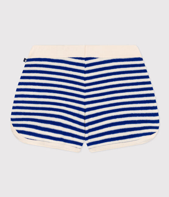 striped terry short