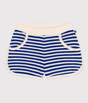 striped terry short