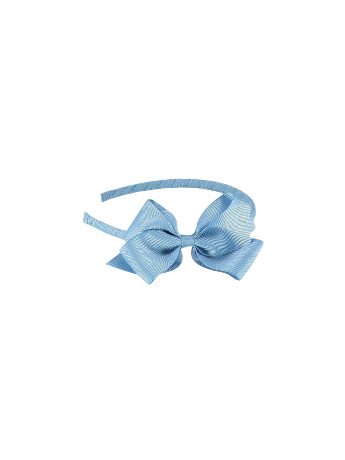 big bow headband dusty blue