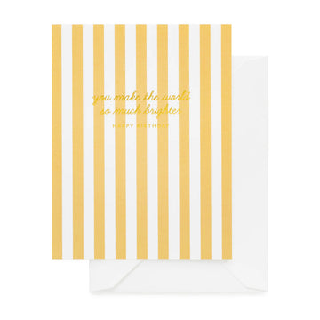 so much brighter happy bday card