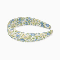 wide headband green floral