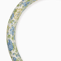 wide headband green floral